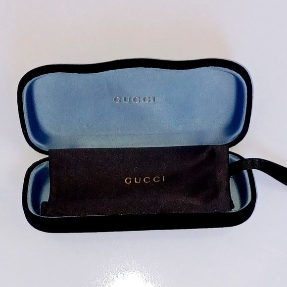 Gucci Eyeglass Sunglass Case Black Velvet - Picture 1 of 5